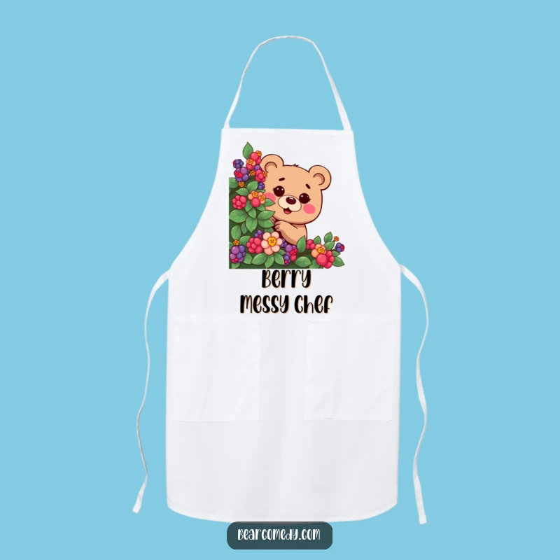 Funny Mischievous Bear Apron: Cook with Playful Intrigue