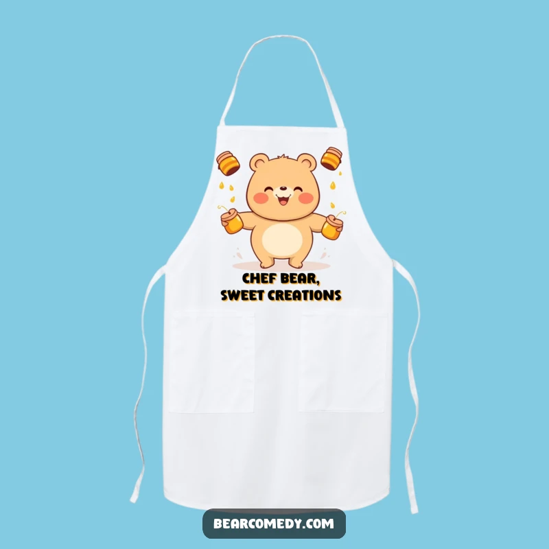 Cook with Giggles: Funny Bear Juggling Honey Pots Apron