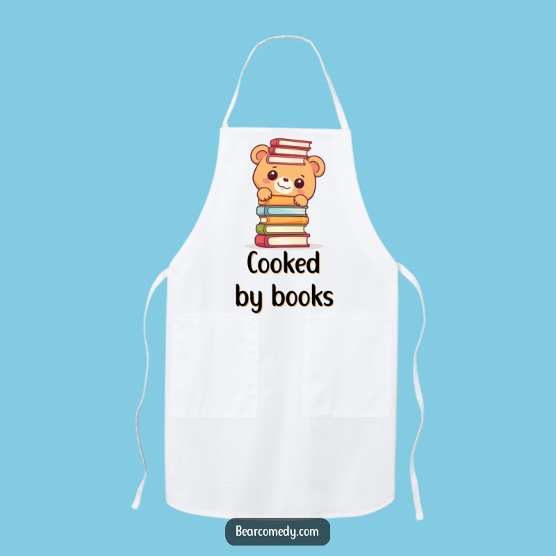 Funny Bookworm Bear Apron: Cook with Joy and Hilarious Literary Style