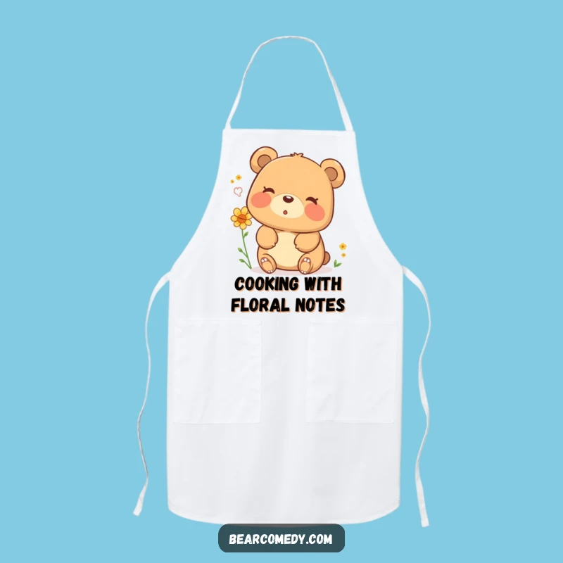 Funny Bear Pollen Sigh Apron - Cook and Laugh with This Hilarious Kitchen Companion!
