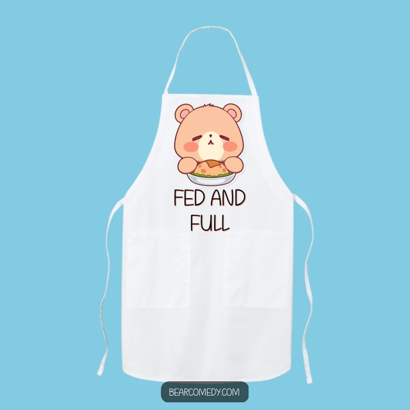 Funny Sleepy Bear Yawn Apron: Cook with Comfort and Humor