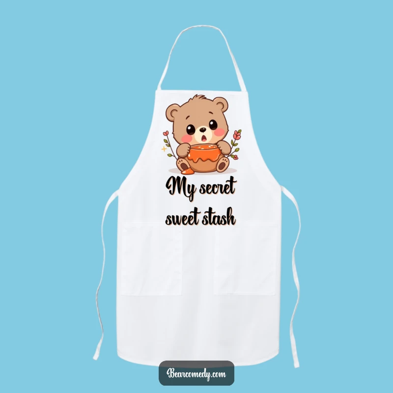 Funny Bear Apron - Kitchen Jam Discovery, Surprise Chef Humor