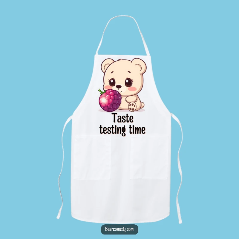 Funny Bear Berry Apron: Curious Character for Sweet Kitchen Adventures