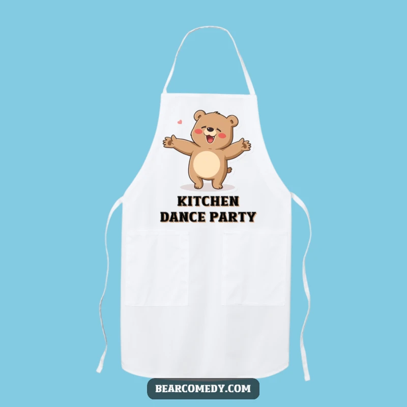 Funny Bear Kitchen Dance Apron: Cook Up a Storm with Hilarious Moves