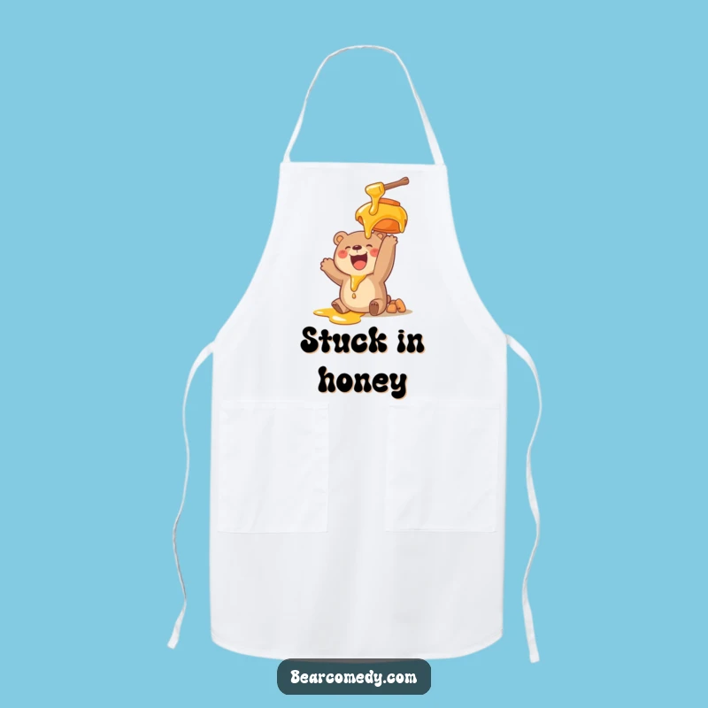 Funny Bear Chef's Honey Apron: Cook Up Laughter with Sweet Delight
