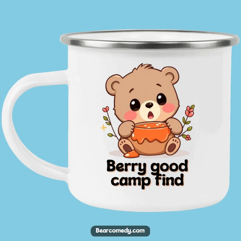 Funny Bear Camping Mug - Jam Surprise Brew, Squeak Camp Humor