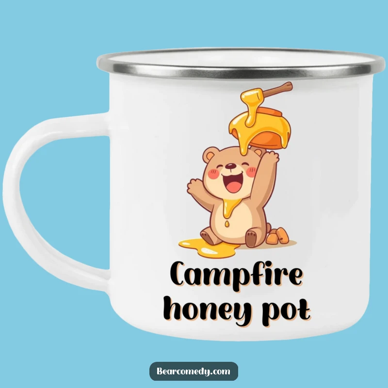 Funny Bear Campfire Honey Mug: S'mores Not Included, Laughter Guaranteed