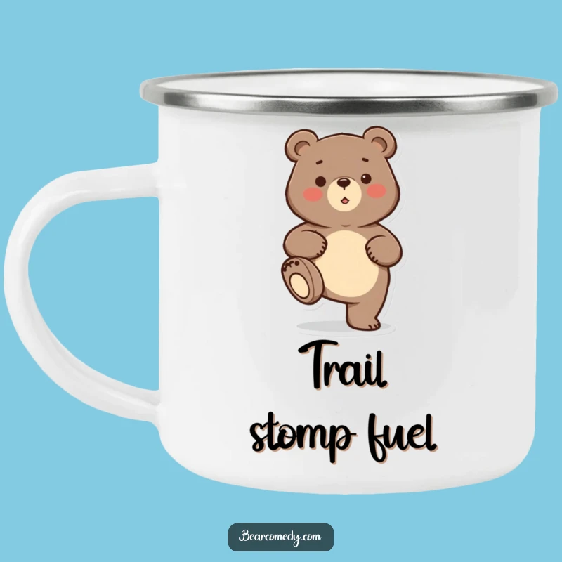 Durable Funny Bear Stomp Camping Mug: Your Hilarious Adventure Companion