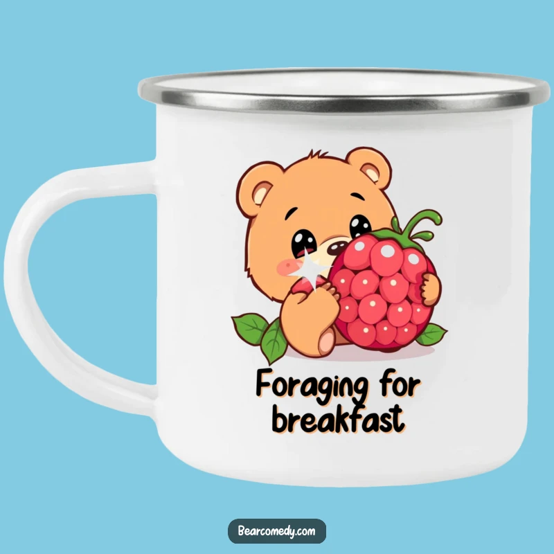 Funny Bear Berry Forage Mug: Sip Your Adventure with Curious Delight