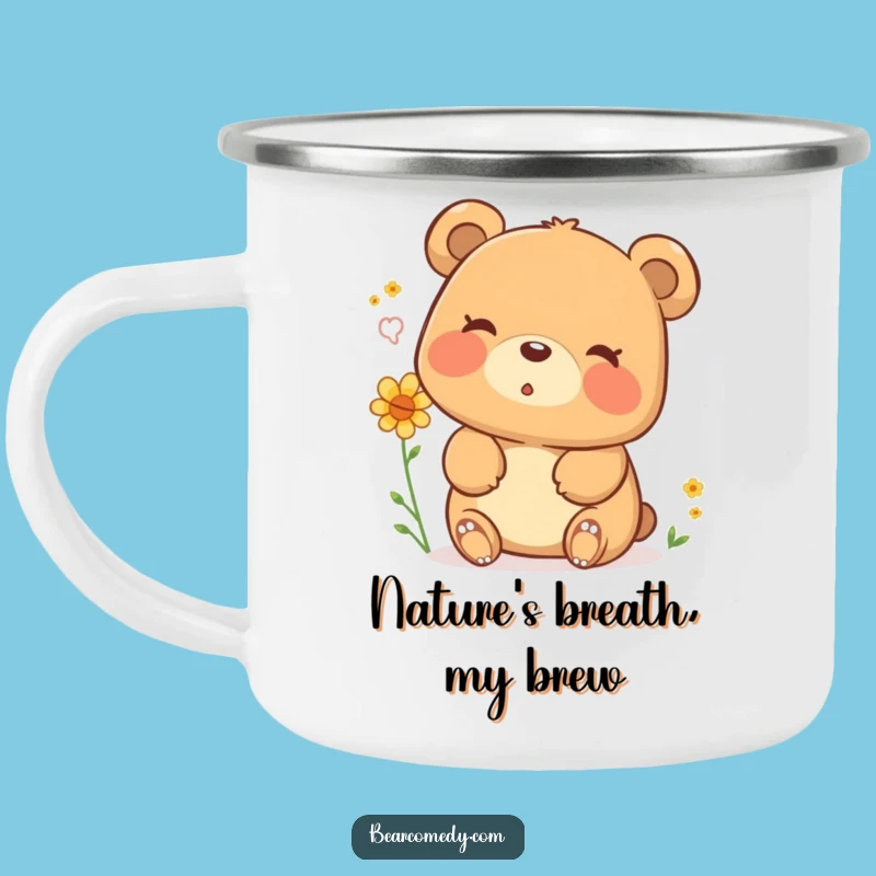Funny Bear Pollen Sigh Camping Mug - Your Hilarious Companion for Outdoor Adventures!