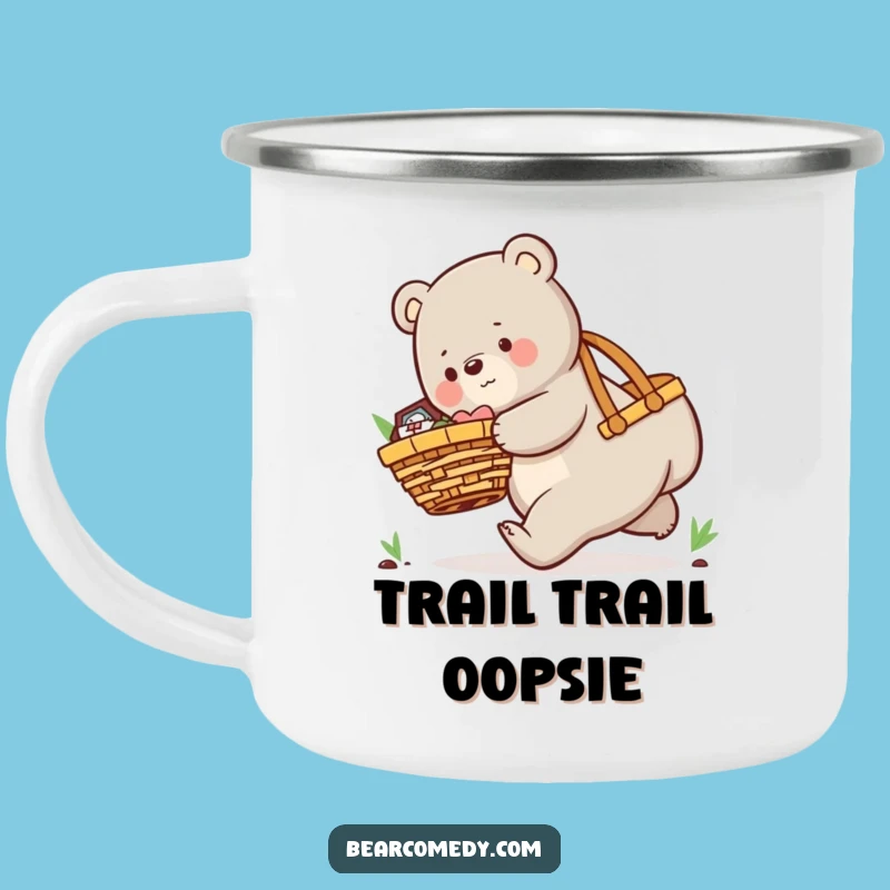 Funny Picnic Bear Camping Mug: Adventure-Ready Humor for Your Outdoor Escapades, Great Gift