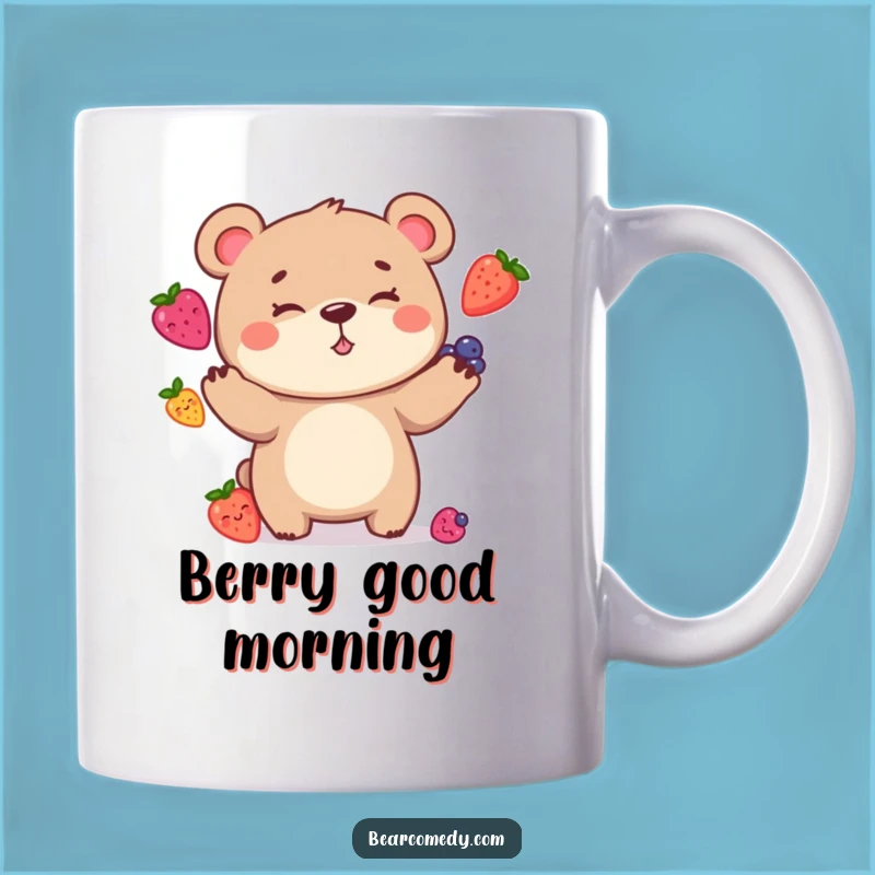 Funny Bear Juggling Mug: Goofy Character Design for the Perfect Funny Gift!