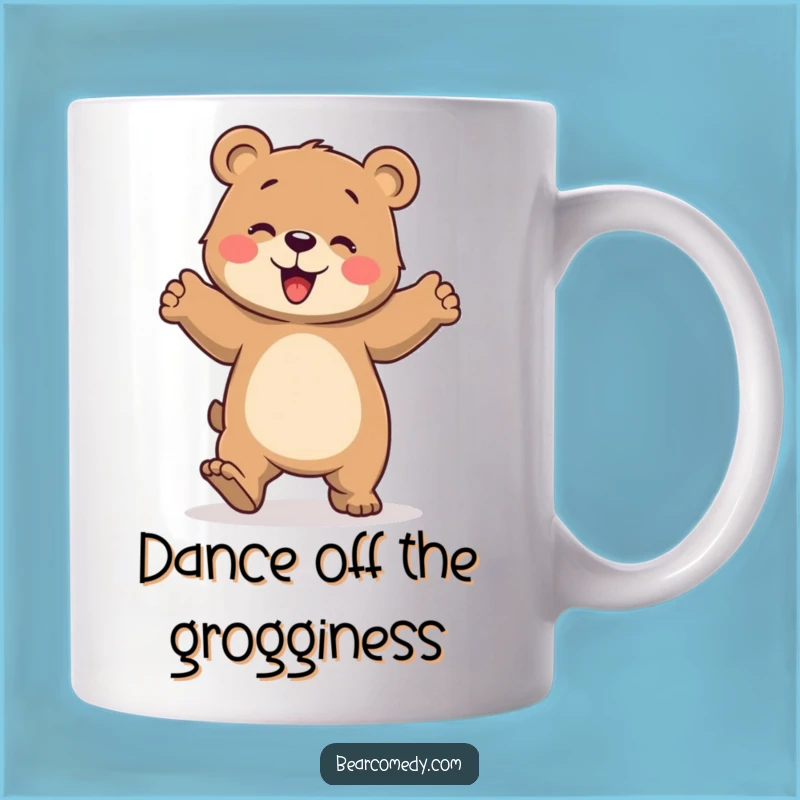Funny Dancing Bear Mug - Celebrate Joy with This Hilarious, Paws-Stomping Gift!