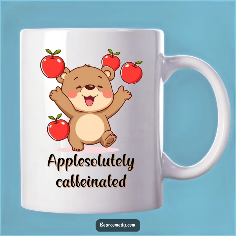 Funny Juggling Bear Mug: Hilarious Gift for Fruit Lovers & Tricksters!