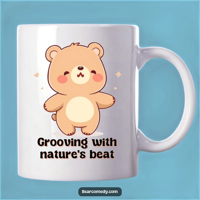 Funny Dancing Bear Mug - Cheerful Breeze Sway, Perfect Humorous Gift