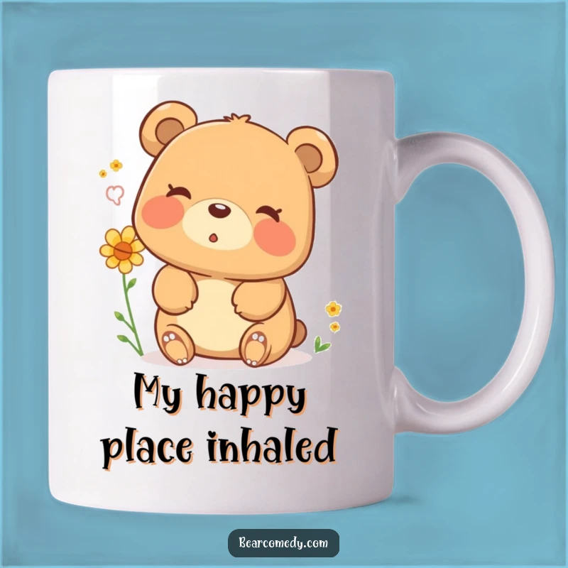 Funny Bear Pollen Sigh Mug - A Hilarious Gift for Nature Lovers and Bear Enthusiasts!