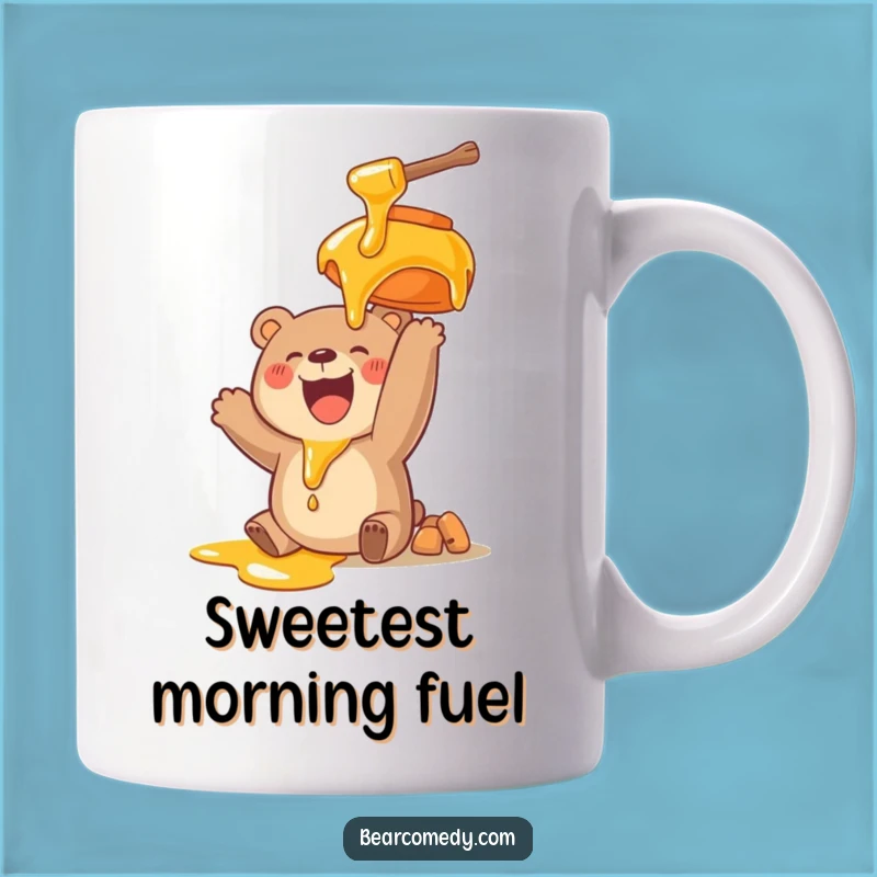 Funny Bear Reaching for Honey Mug: A Hilarious Gift for Your Sweet Tooth Obsession