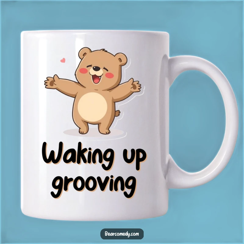Funny Bear Dance Party Mug: Get Your Groove On with Hilarious Moves