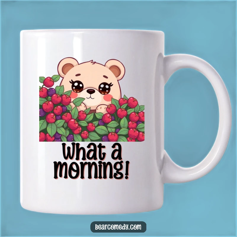 Funny Curious Bear Mug: Bear Peeking With Big Eyes, Perfect Funny Gift For Nature Lovers