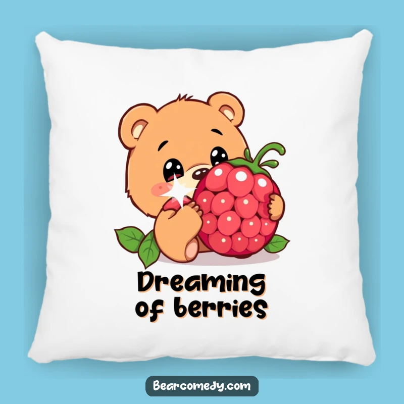 Funny Bear Berry Snuggle Pillow: Comfort Meets Innocent Wonder