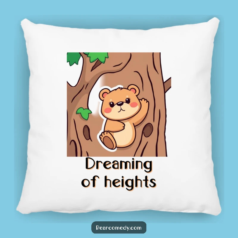 Funny Bear Climbing Pillow: Cozy Animal Cushion for the Perfect Funny Gift!