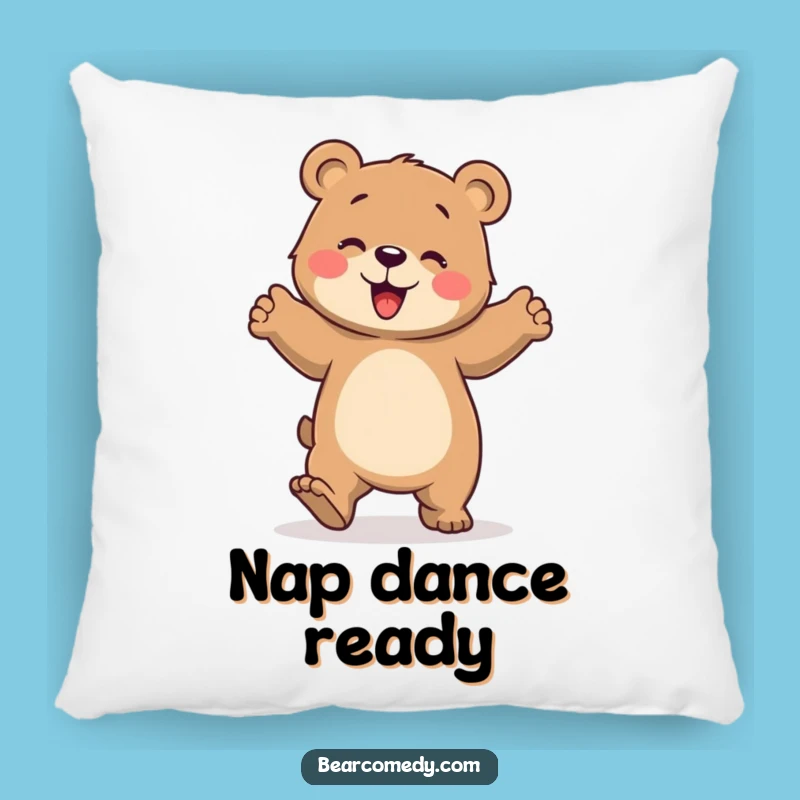 Funny Dancing Bear Pillow - Cozy Up with Hilarious, Stomping Comfort!