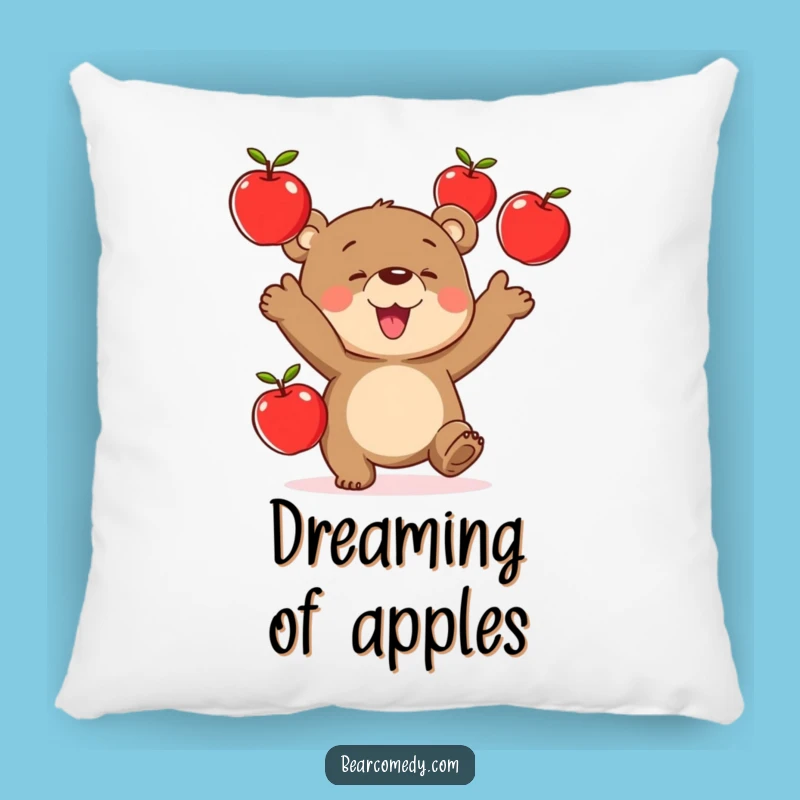 Funny Juggling Bear Pillow: Cozy Comfort with a Playful, Hilarious Touch