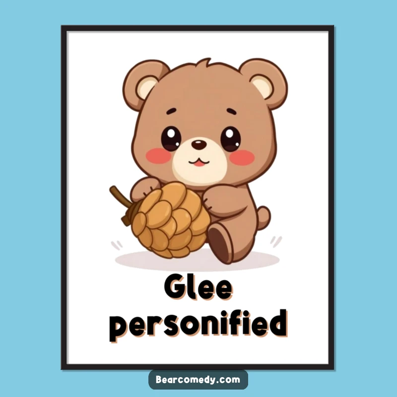 Funny Chasing Bear Digital Art - Bring Playful Glee to Your Space Instantly!