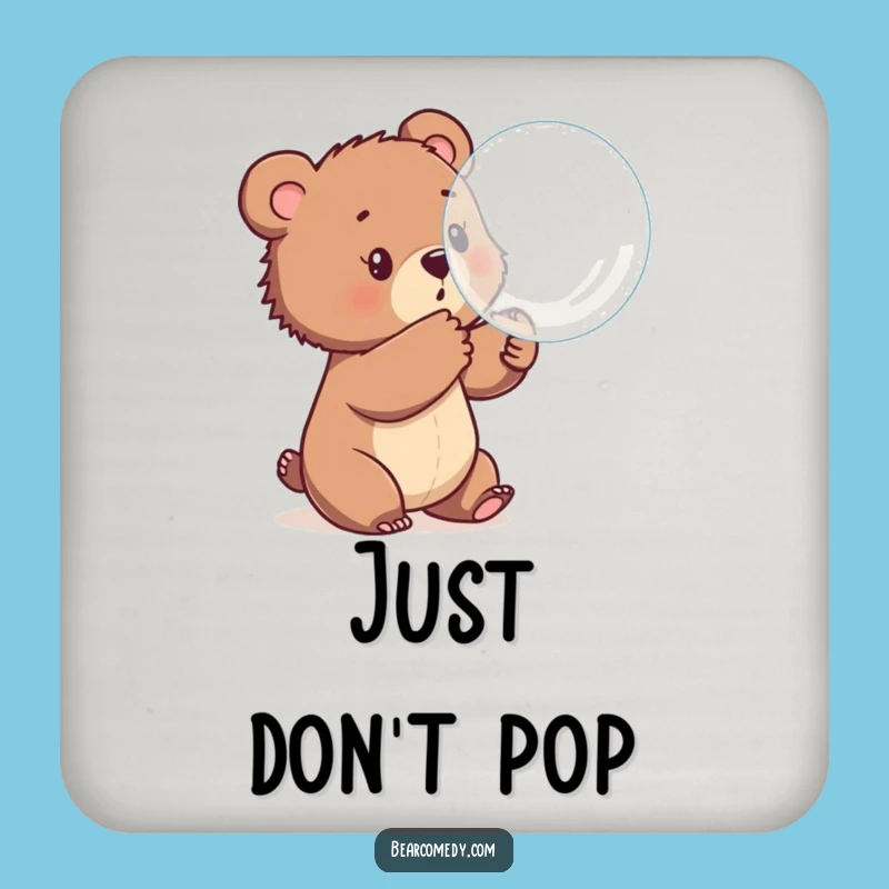 Funny Bear Cub Bubble Coaster: Hilarious Protection for Surfaces