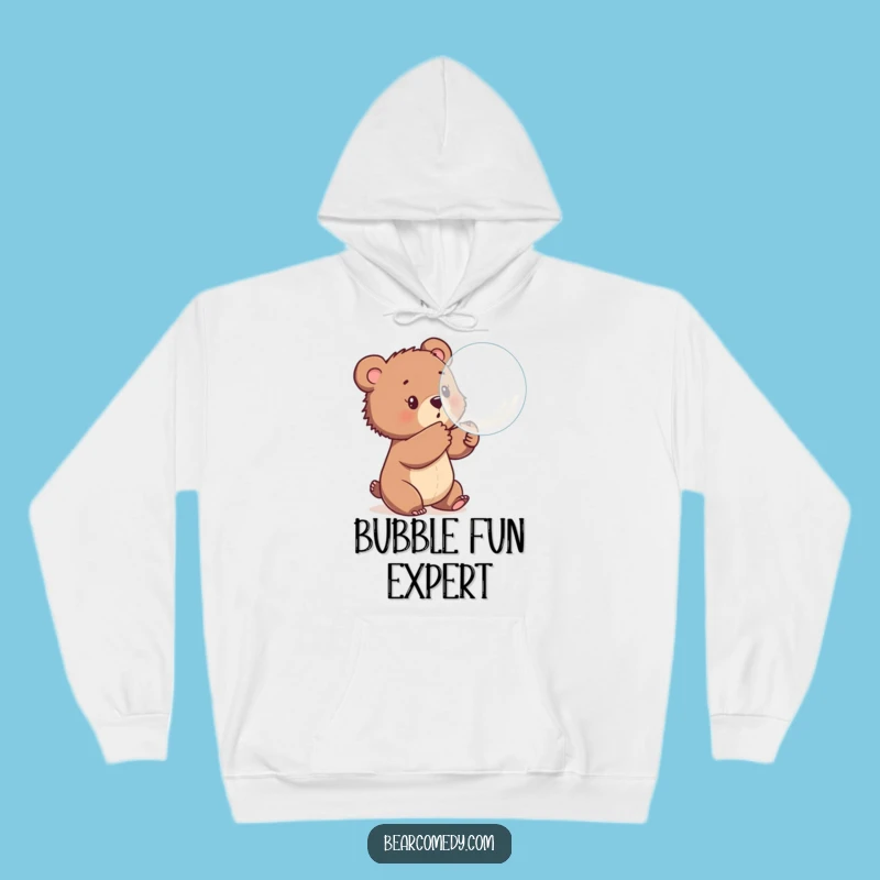 Cozy Funny Bear Cub Bubble Hoodie: Warm and Hilarious Playtime Gear