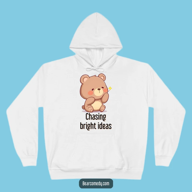 Cozy Funny Curious Bear Firefly Hoodie: Your Companion for Nighttime Adventures