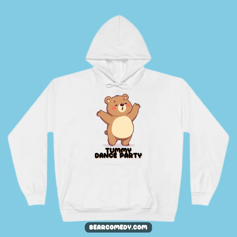Cozy Funny Hungry Bear Hoodie: Warm Fleece With Dancing Bear, Perfect Funny Gift For Comfort