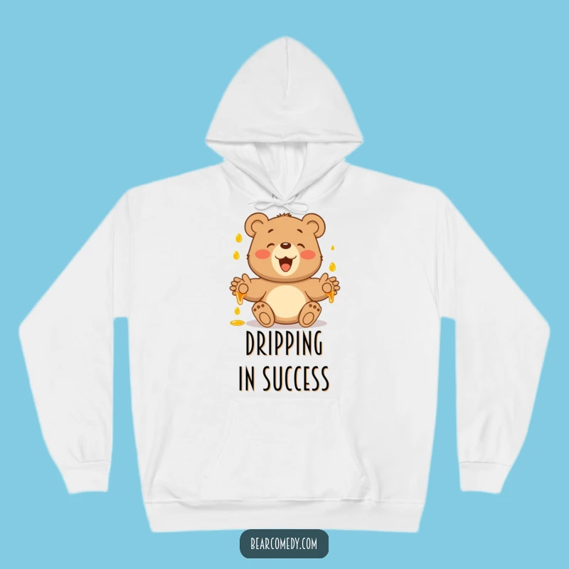 Cozy Funny Bear Catching Honey Hoodie: Your Warm Hug of Sweetness
