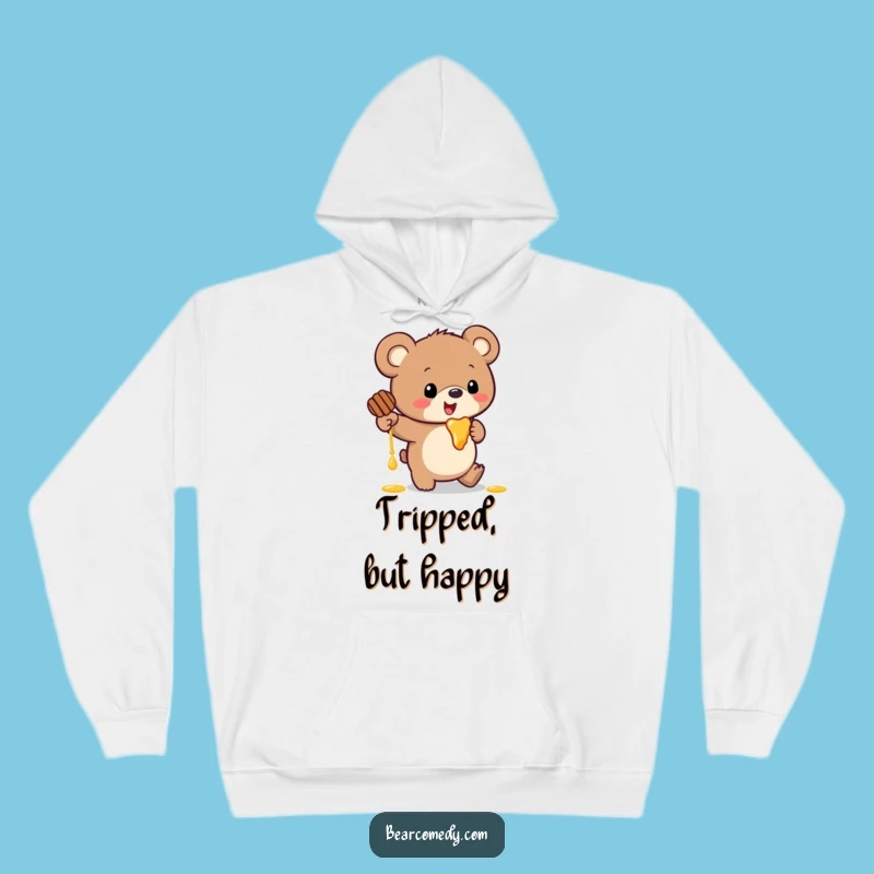 Funny Bear Honey Hoodie: Cozy Comical Character Fall, Warm and Funny Gift