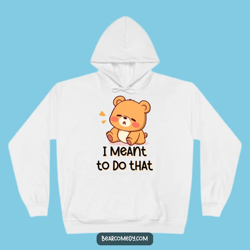 Funny Oops Bear Hoodie - Cozy & Comical 'Oops' Design for Warm Giggles!