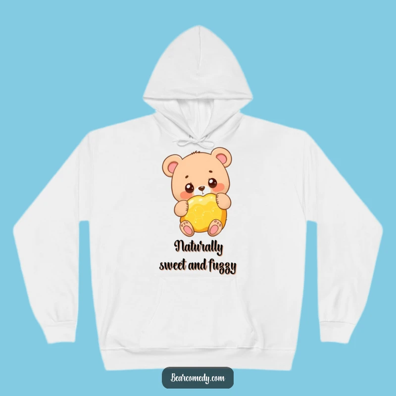 Funny Adorable Bear Honeycomb Hoodie - Cozy & Funny Gift Idea