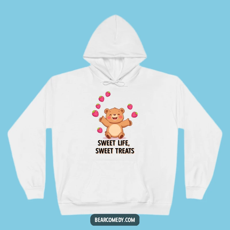 Cozy Up with Fruitful Fun: Funny Bear Berry Hoodie