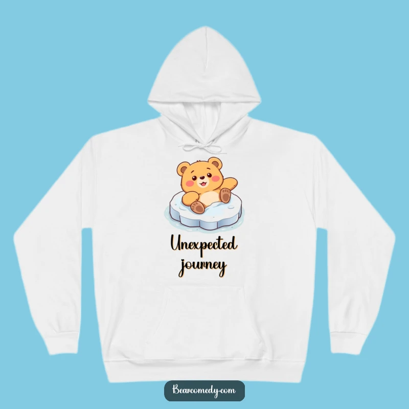 Cozy Funny Bear Winter Slide Hoodie: Warmth and Laughter Guaranteed