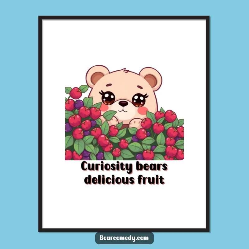 Free Printable Curious Bear Art: Funny Downloadable Peek-a-Boo Wall Decor