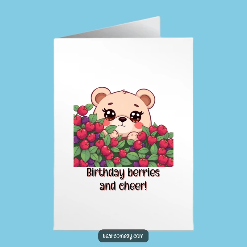 Free Printable Curious Bear Birthday Card: Funny Downloadable Peek-a-Boo Gift