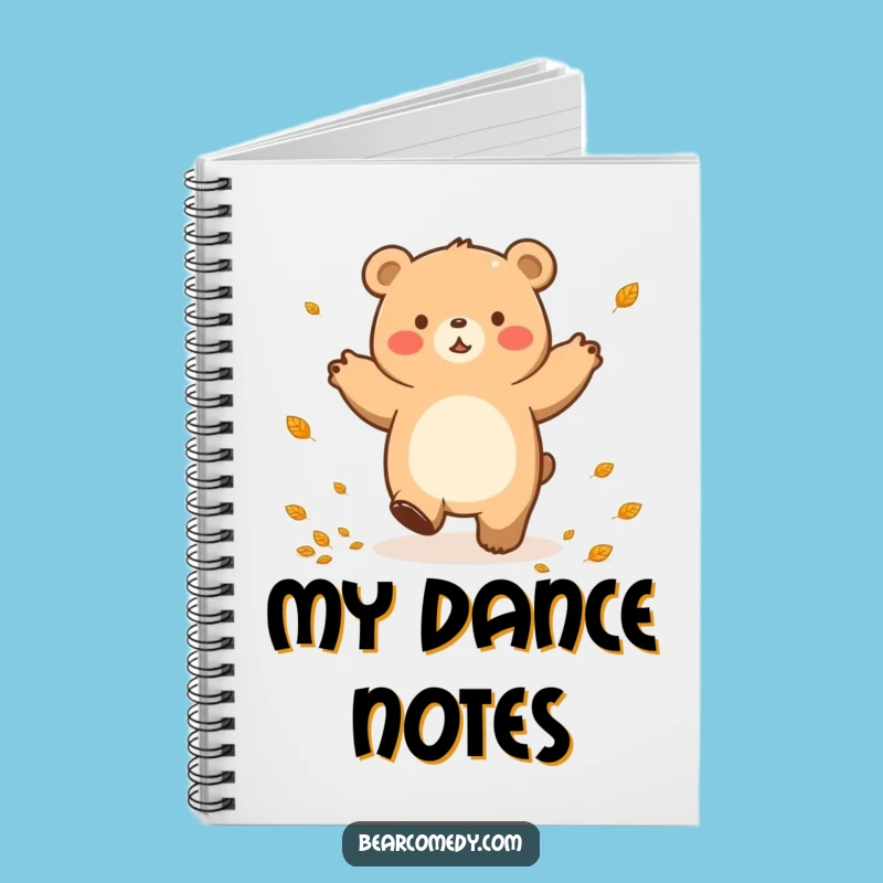 Funny Autumn Bear Dance Notebook: Jot Down Cozy Ideas with Hilarious Style