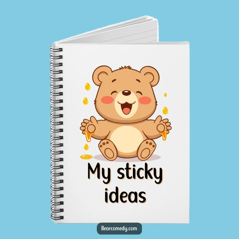 Funny Bear Catching Honey Notebook: Capture Your Sweetest Ideas