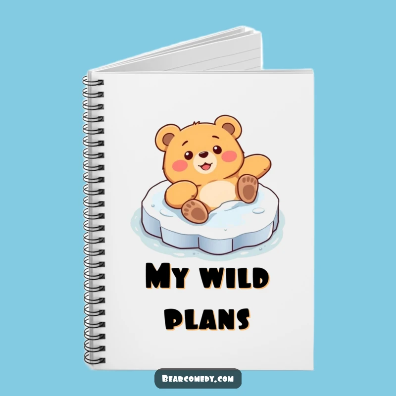 Funny Bear Ice Journal: Jot Down Your Slippery Thoughts Hilariously