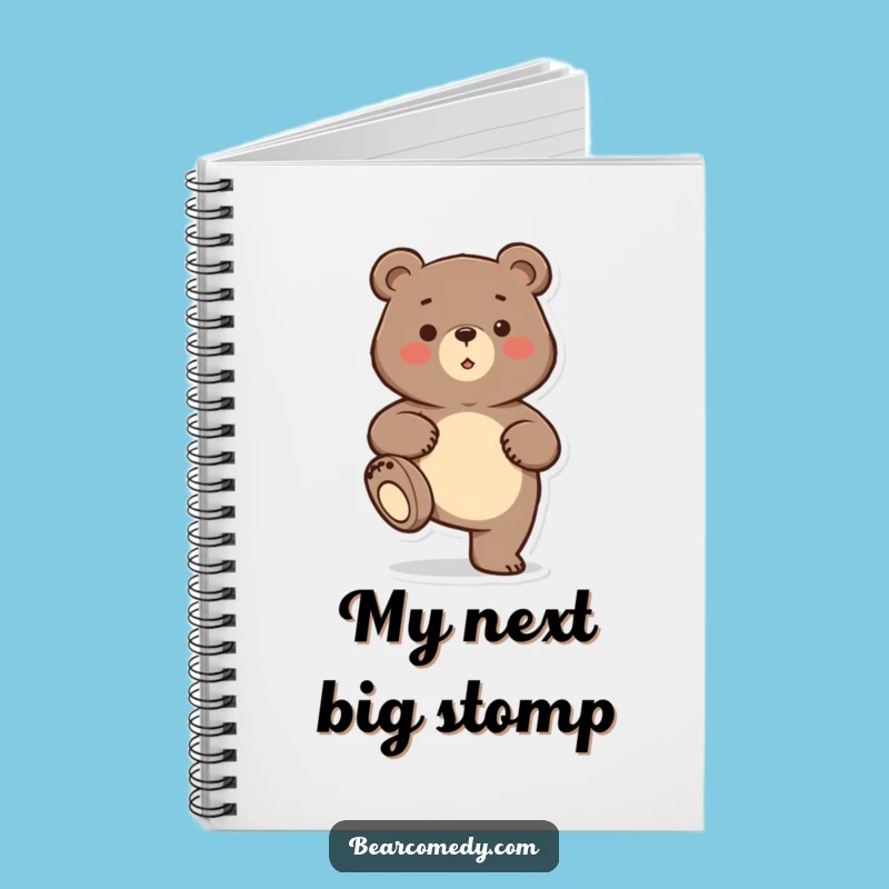 Funny Bear Stomp Notebook: Jot Down Thoughts with This Hilarious Stationery