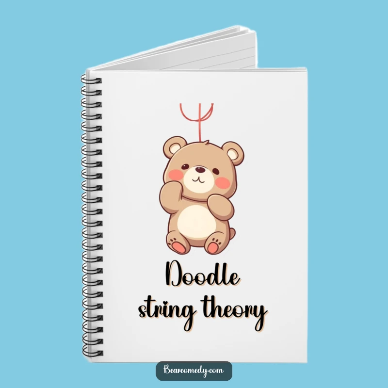 Funny Bear String Batting Notebook - Jot Down Playful Ideas