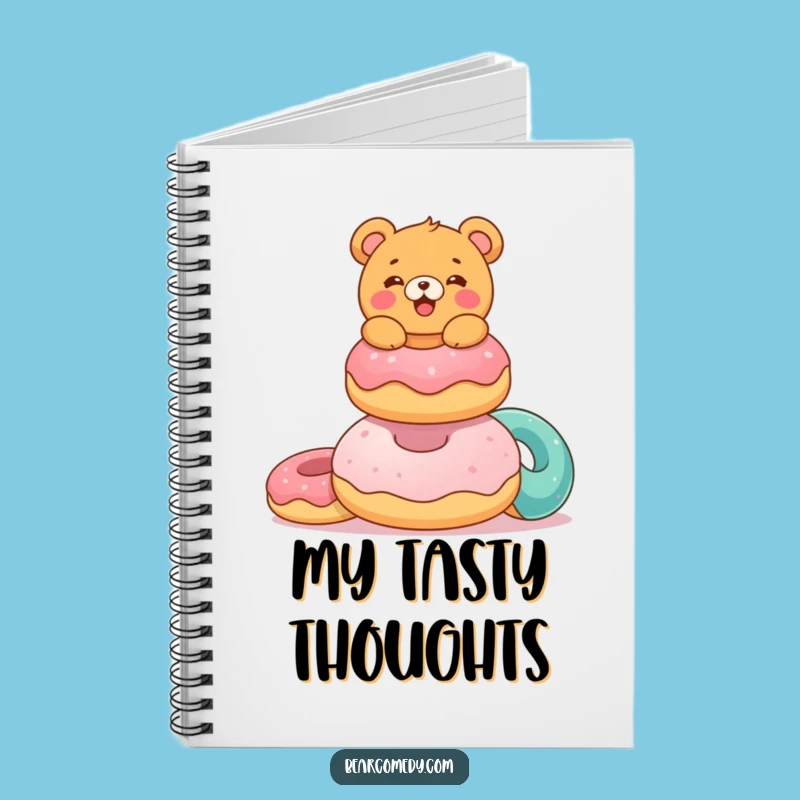 Funny Donut Bear Notebook: Delighted Bear, Donut Journal, Gift