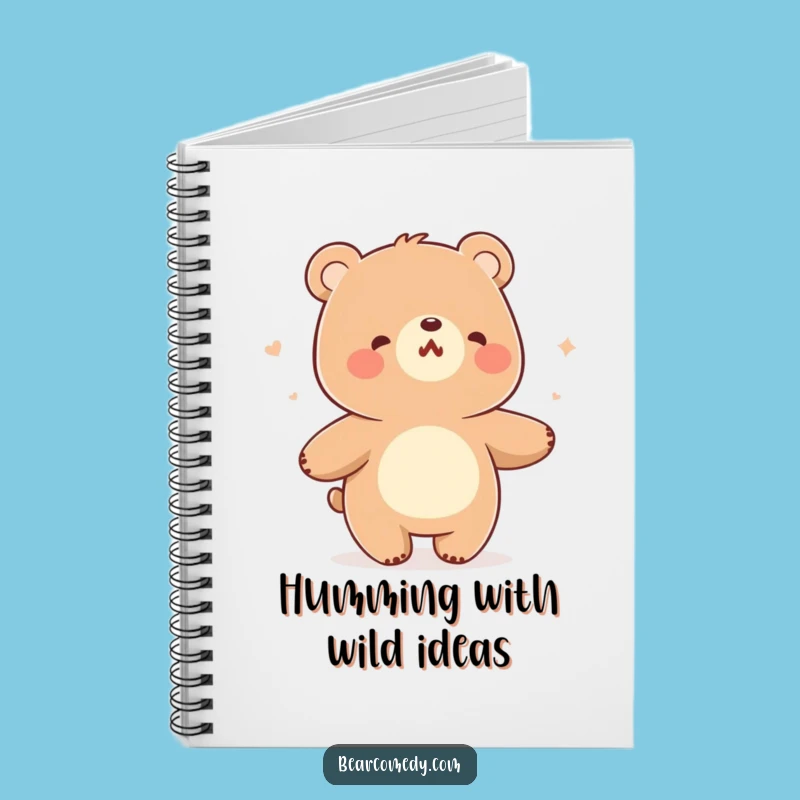 Funny Bear Notebook - Cheerful Breeze Dance Pages, Humorous Journal