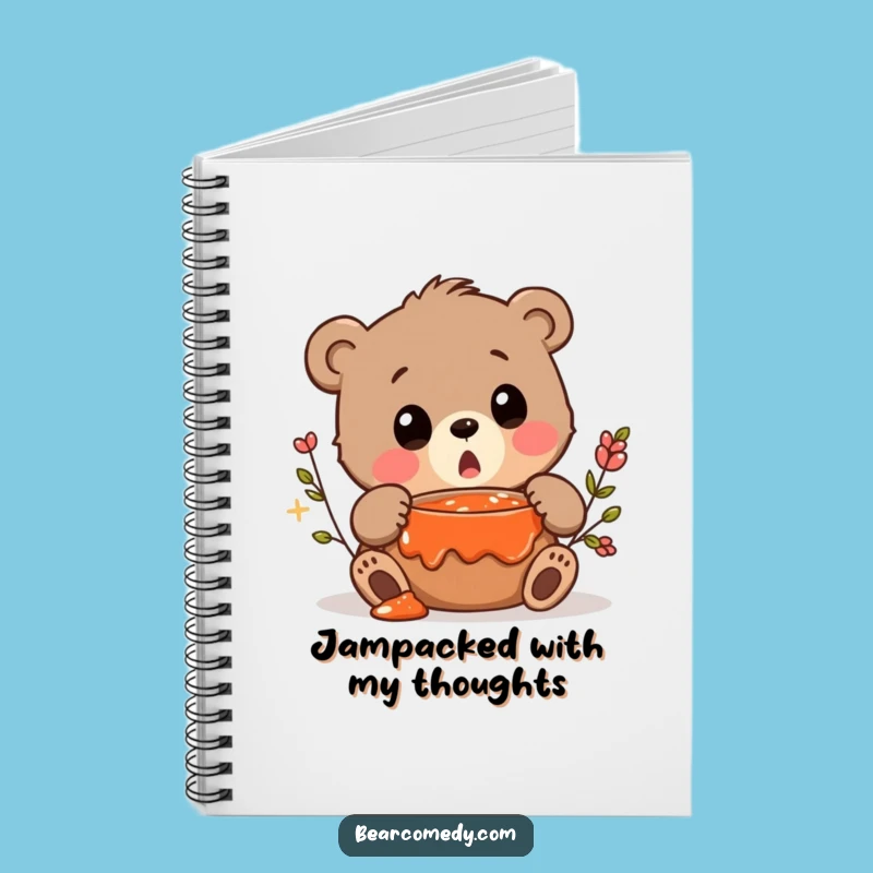 Funny Bear Notebook - Jam Discovery Pages, Surprised Squeak Journal