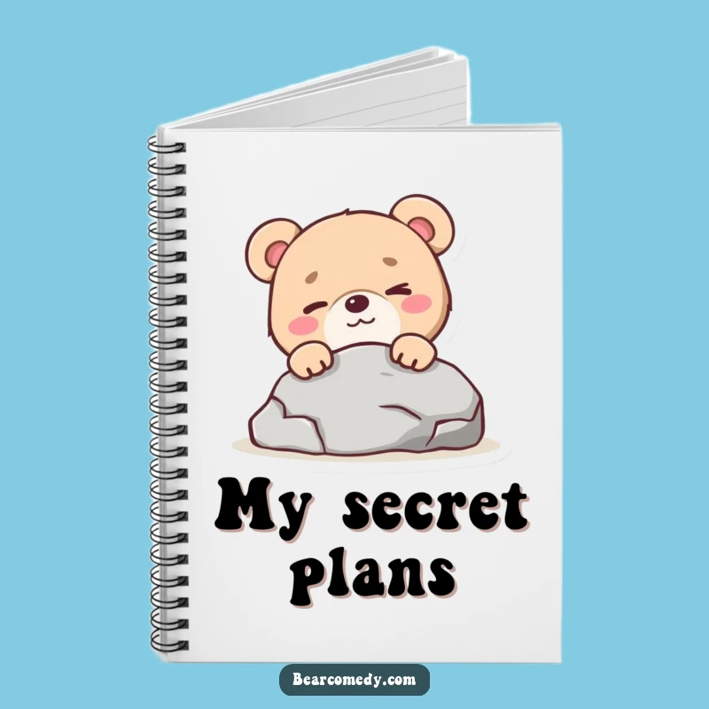 Funny Mischievous Bear Wink Notebook: Jot Down Your Secrets