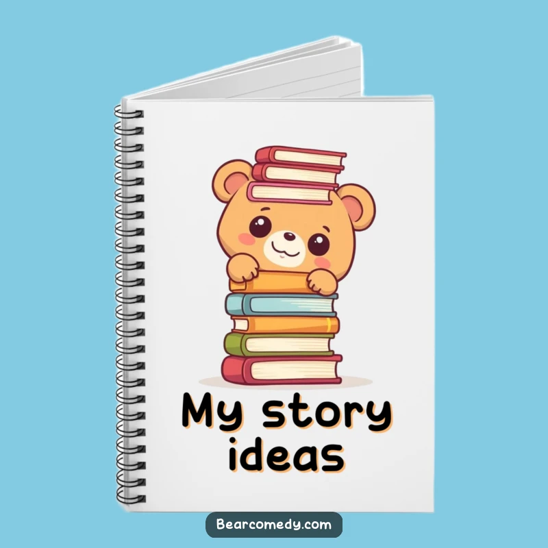 Funny Bookworm Bear Notebook: Jot Down Literary Ideas with Hilarious Style